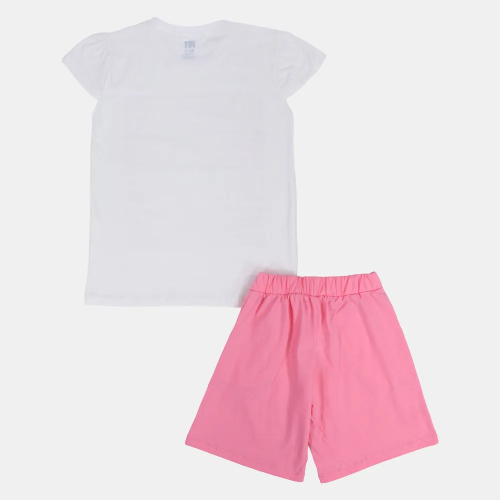 Girls Cotton Pajama Set - Lovely Rose