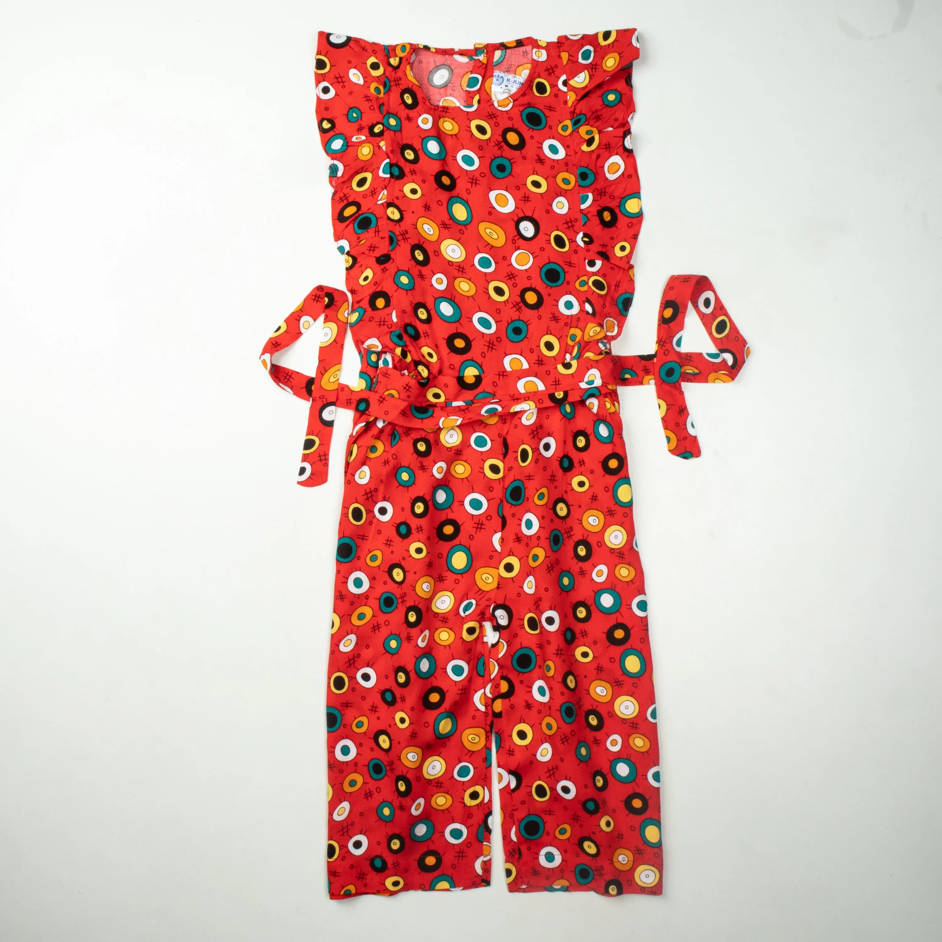 Girls' Jumpsuits Color Red-A