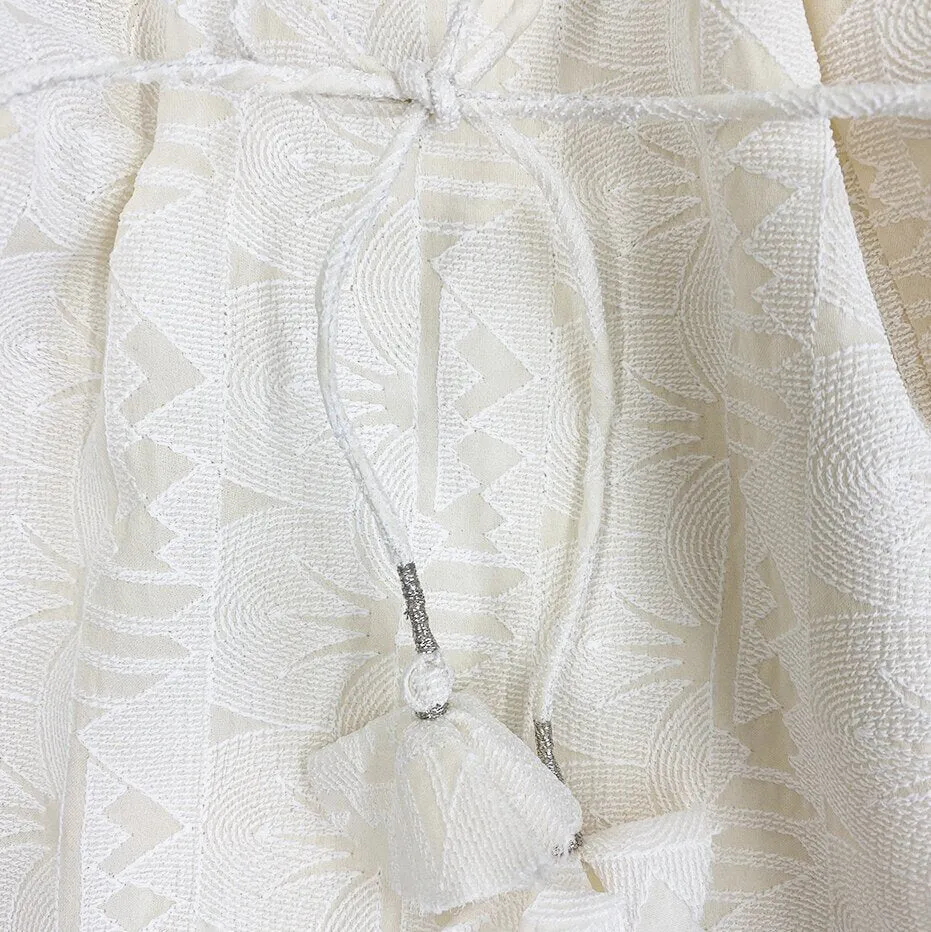 Girls Lotus Jumpsuit - Cream