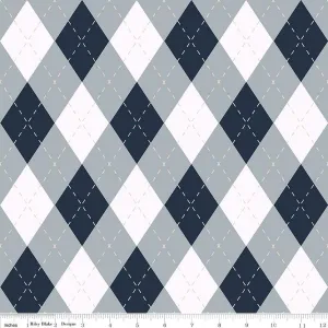 Golf Days by Riley Blake ARGYLE/GRAY