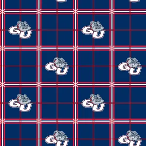 GONZAGA UNIVERSITY-Plaid Flannel-100% Cotton-GONZ023