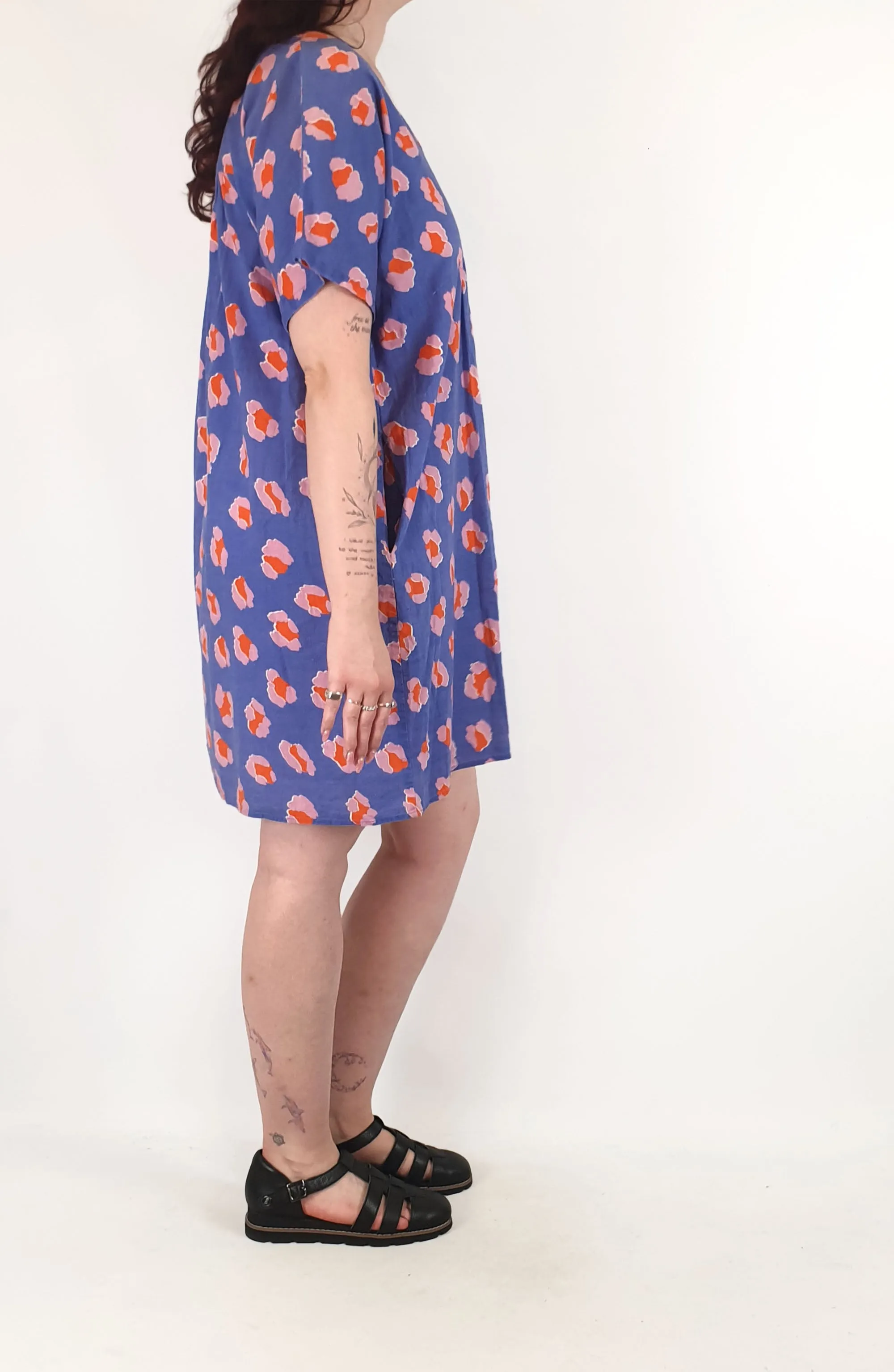 Gorman blue animal print dress size 12