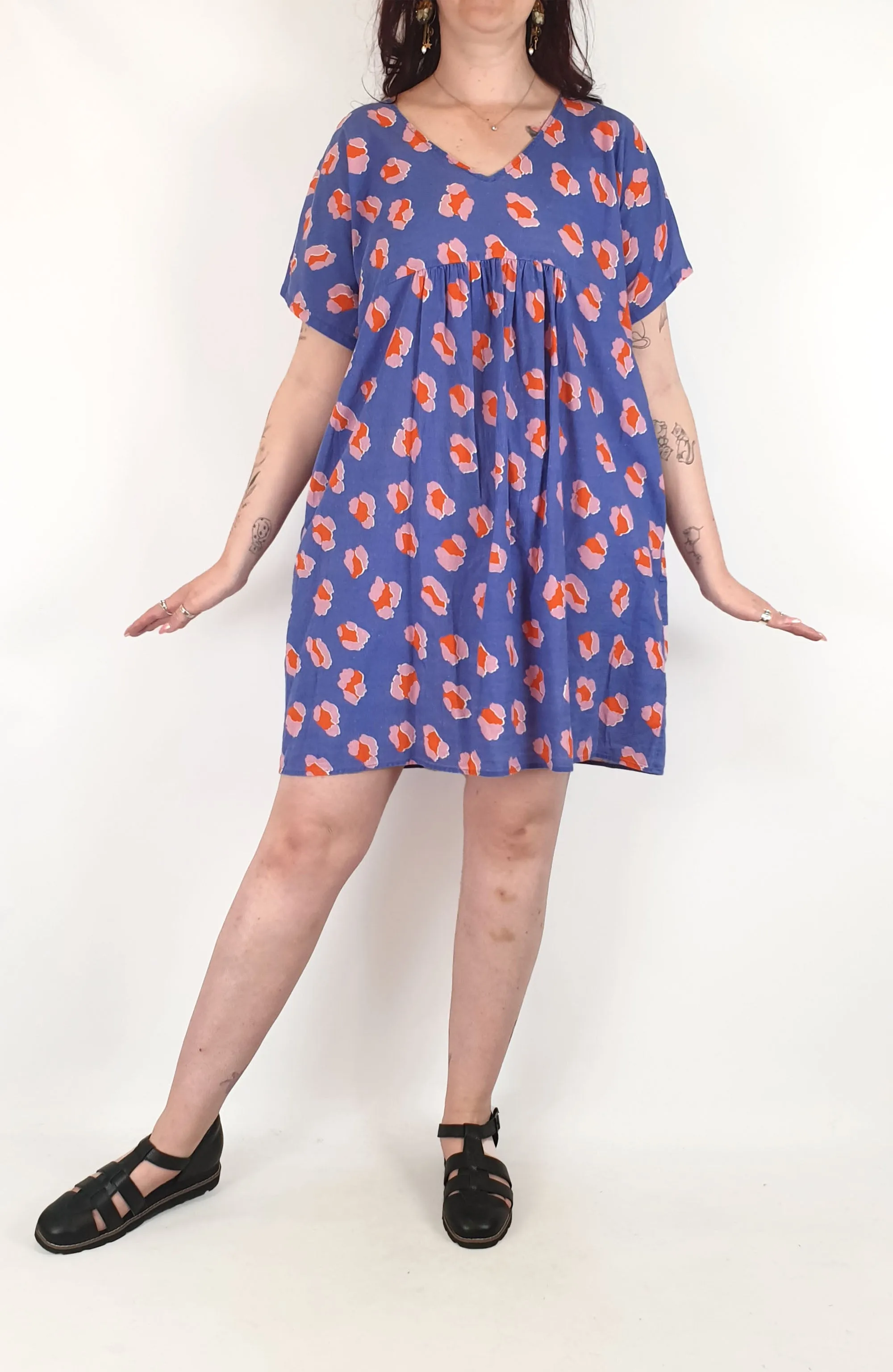 Gorman blue animal print dress size 12