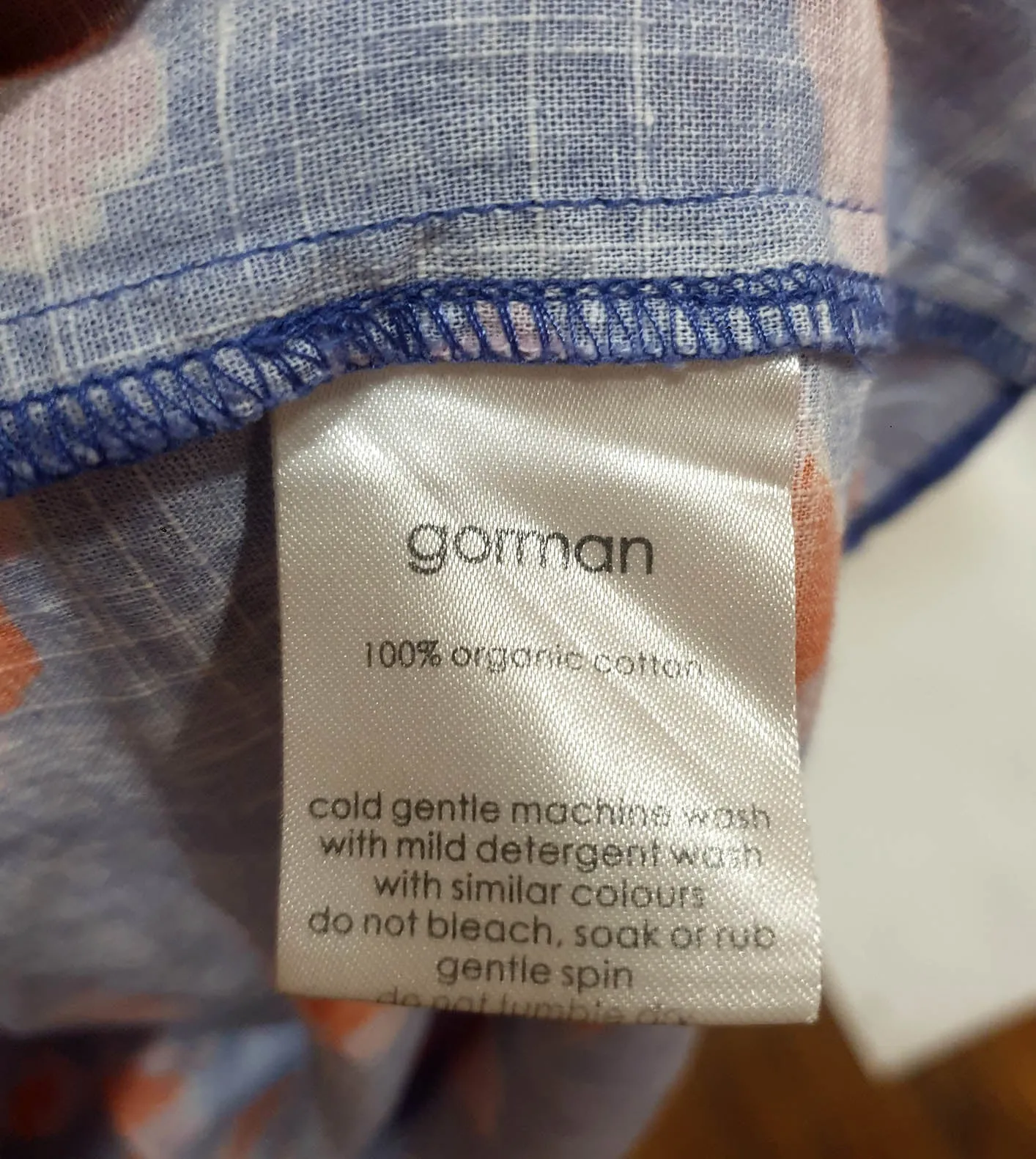 Gorman blue animal print dress size 12