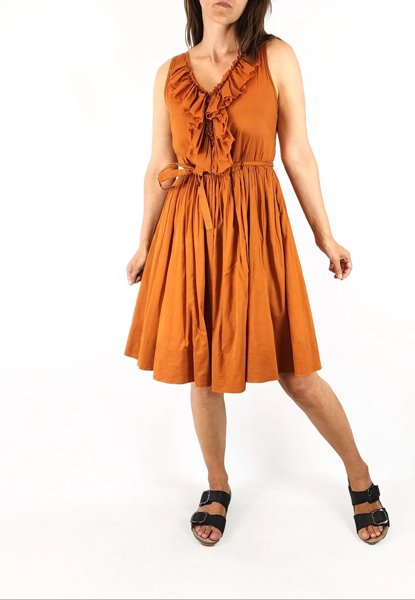 Gorman brown cotton dress size 8