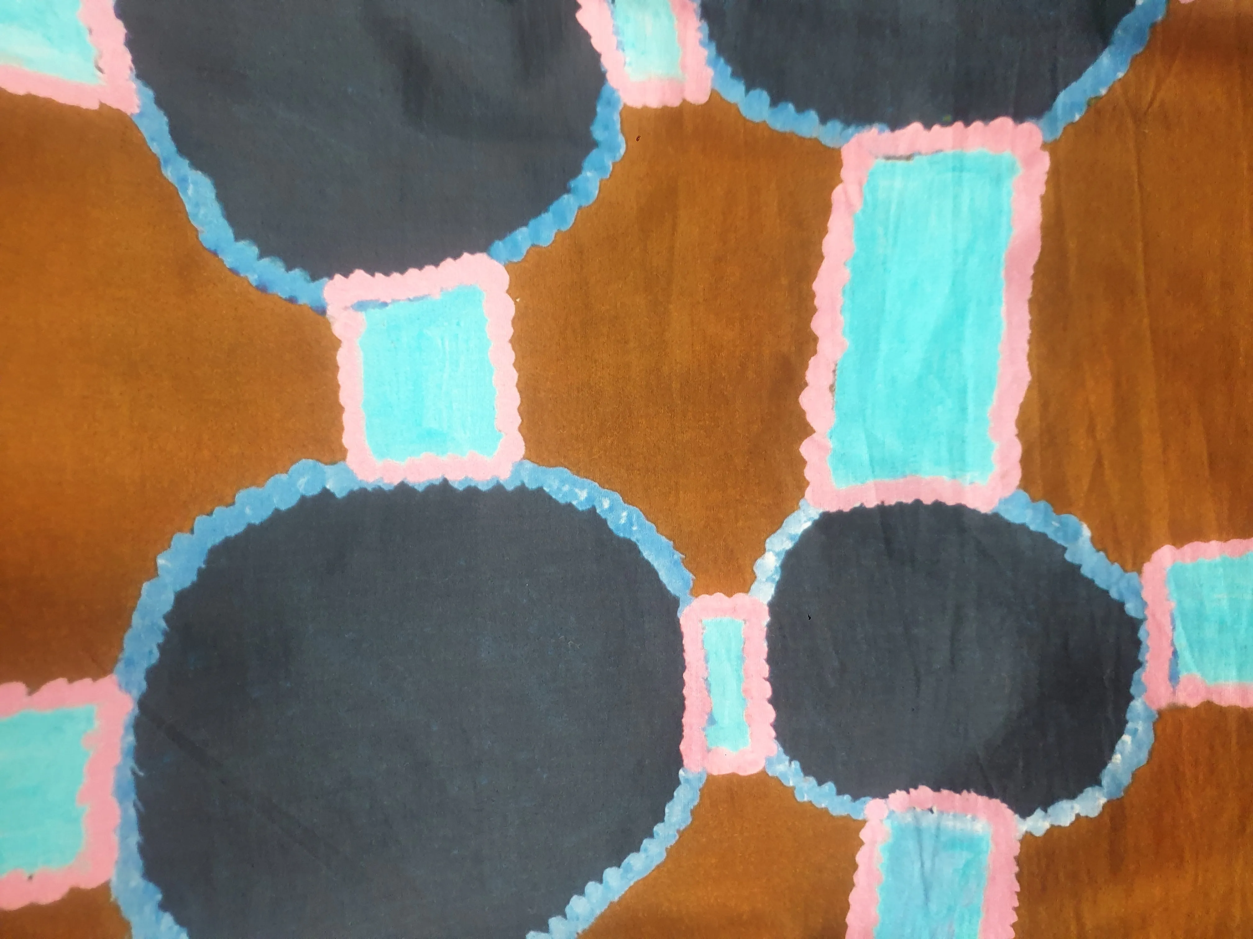 Gorman   Mangkaja earthy toned half sleeve dress size 14