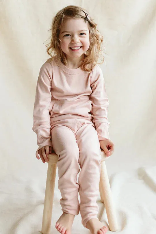 Goumikids - Long Sleeve Jogger Set - Rose