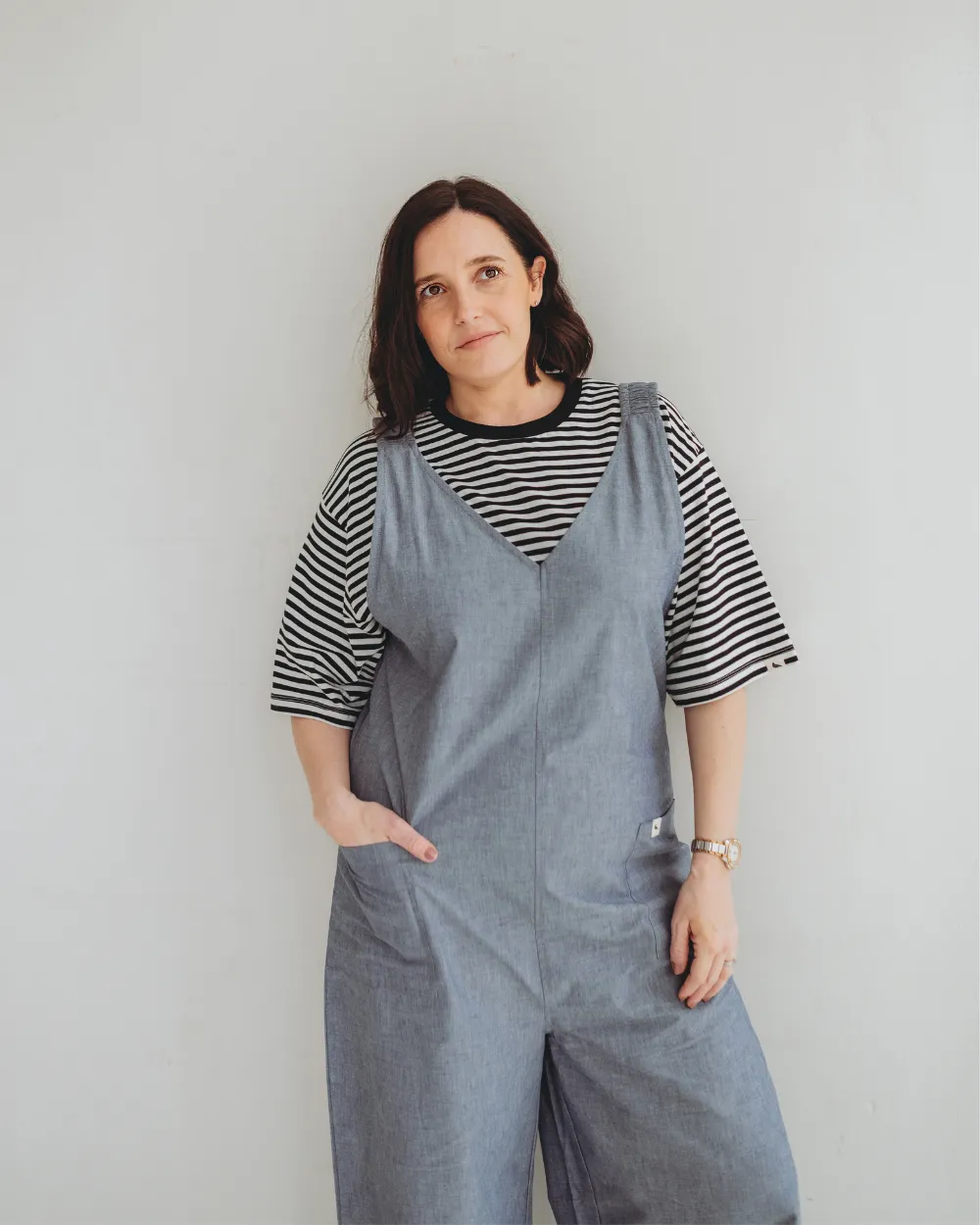 Grace Blue Denim Wide Leg Jumpsuit