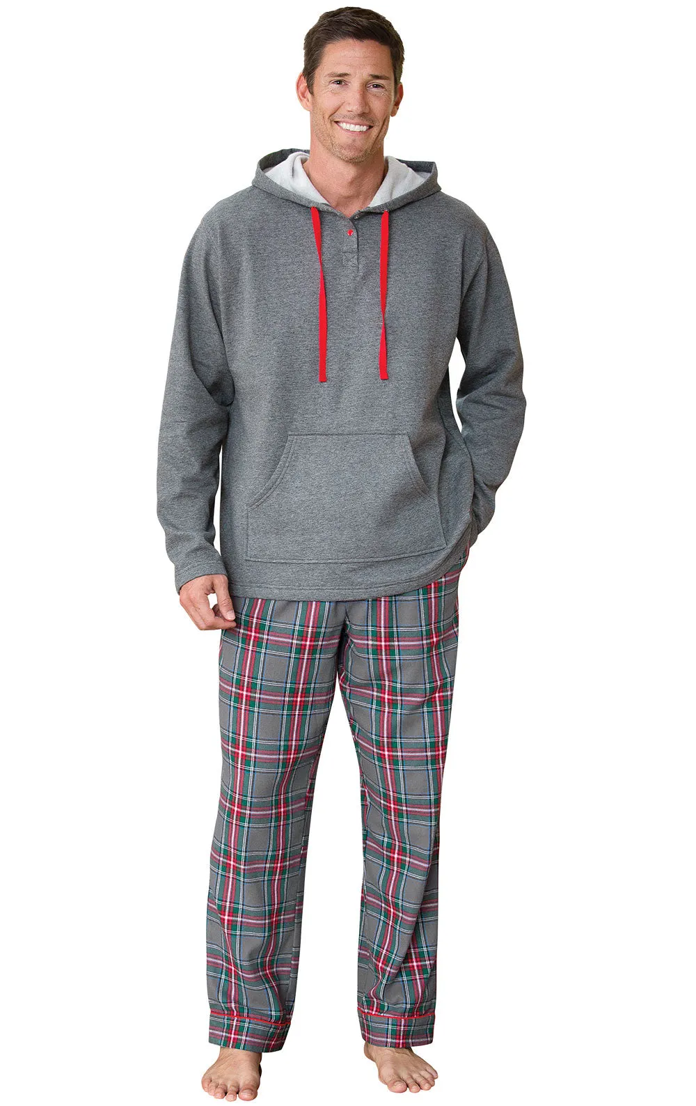 Gray Plaid Matching Family Pajamas