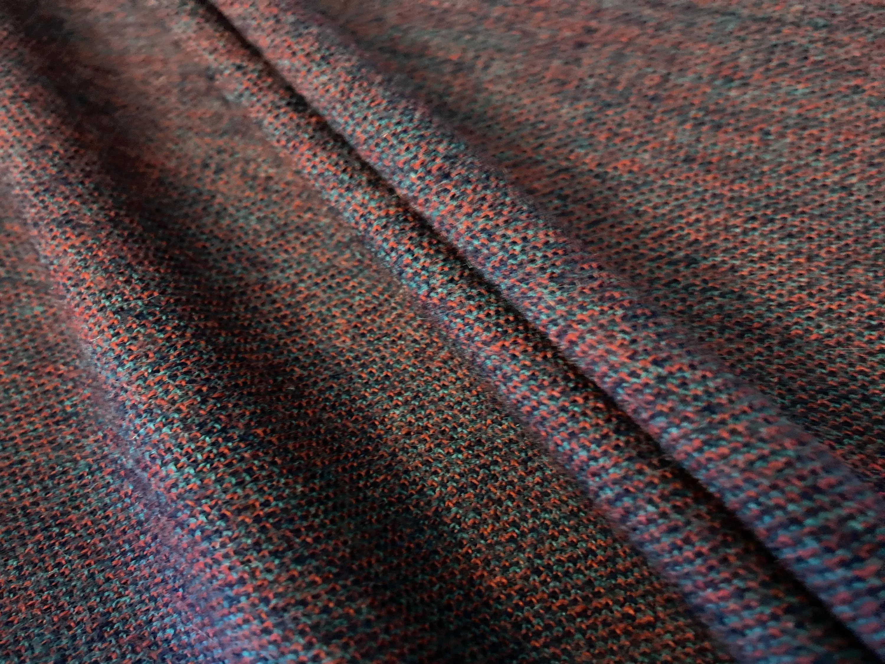 Green and Red Plaid Wool