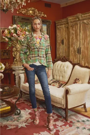 Green Plaid Blazer