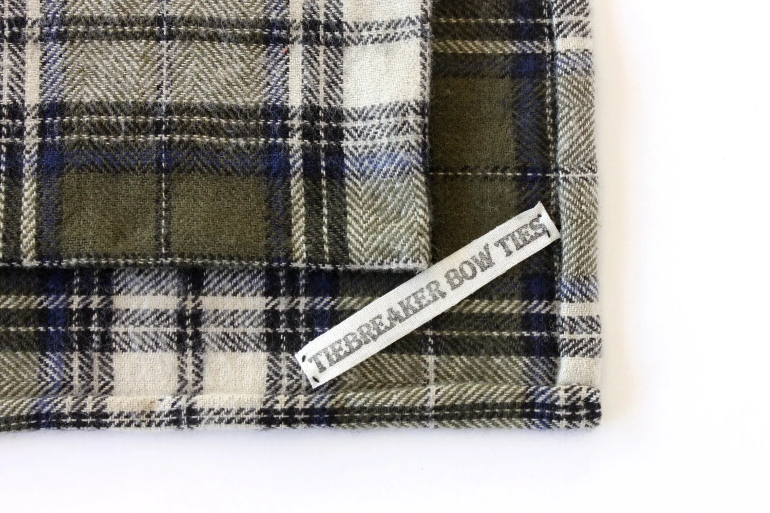 Green Plaid Pocket Square