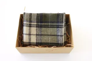 Green Plaid Pocket Square