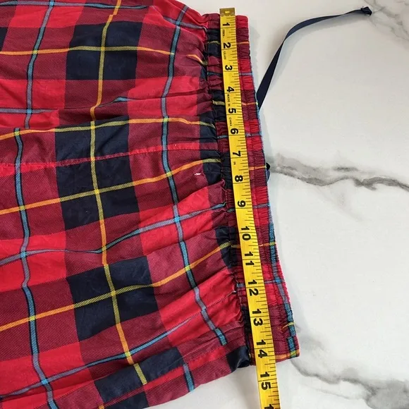Gretchen Scott PJ SET Plaidy Cooper 💯 cotton size M