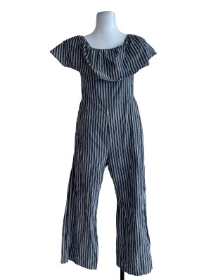 Grey Stripes Jumpsuits