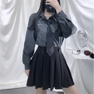 Grey Sweet Style Shirt ER5761