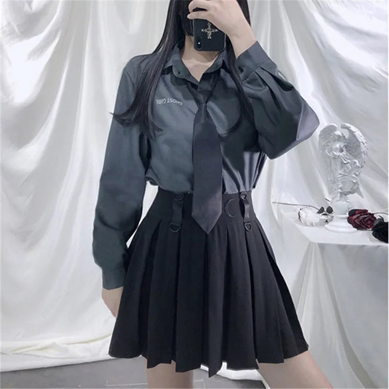 Grey Sweet Style Shirt ER5761