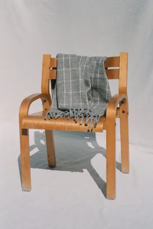 Grey/Cream Plaid Polanco Girls Blanket
