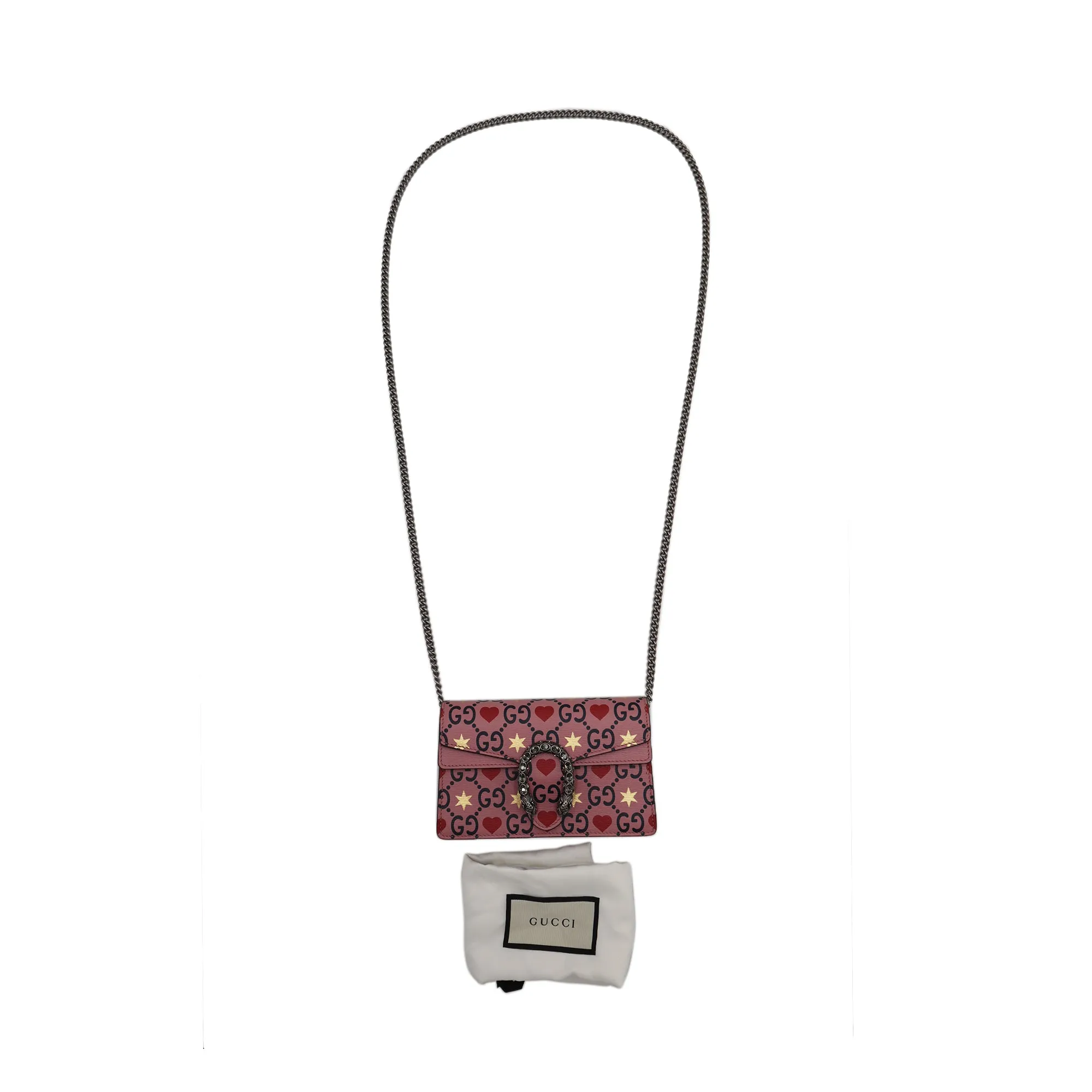 Gucci Calfskin Valentine's Day Exclusive Super Mini Dionysus Shoulder Bag