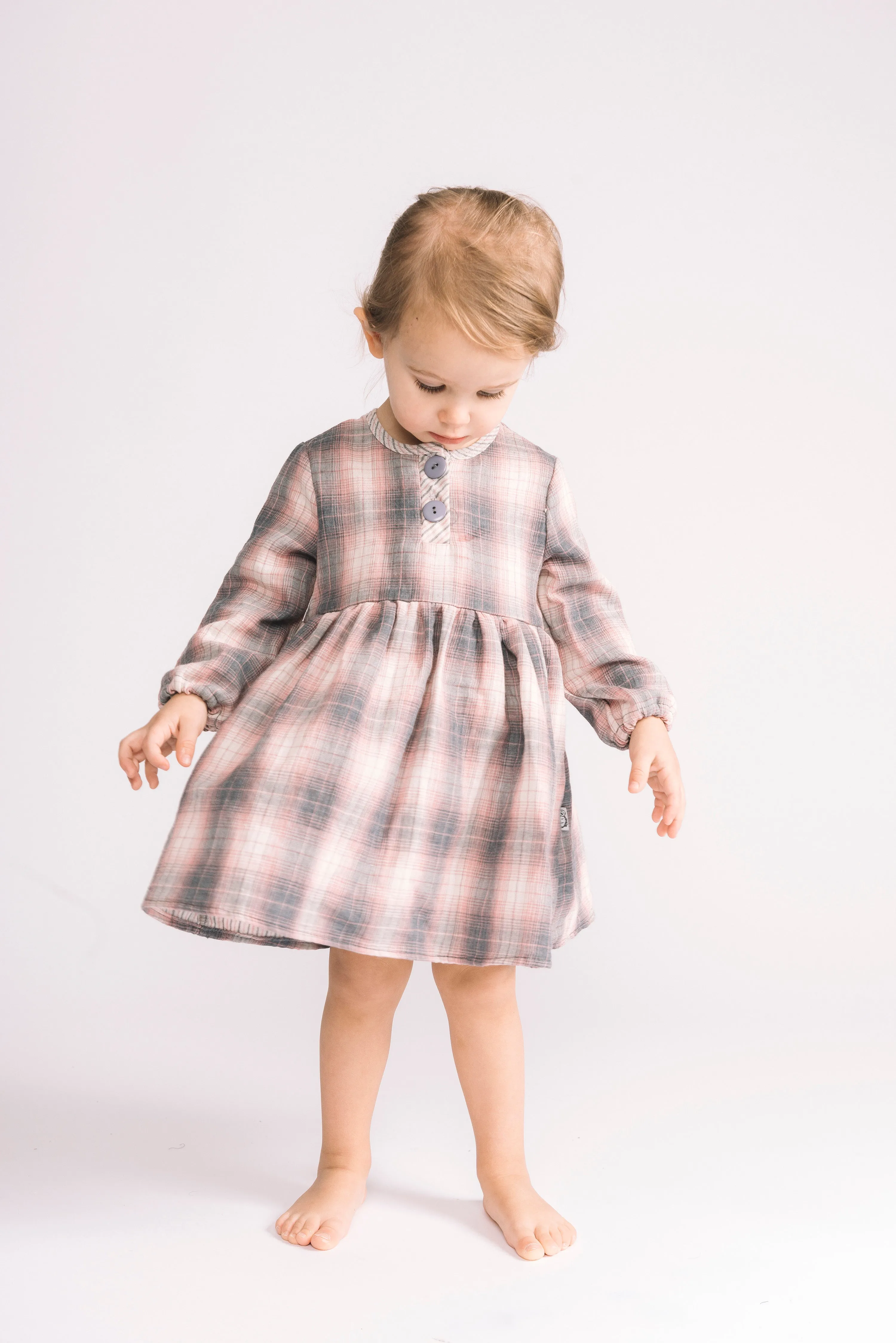 Halsey Dress Pink Plaid
