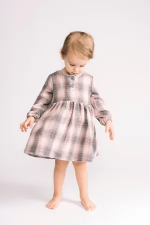 Halsey Dress Pink Plaid