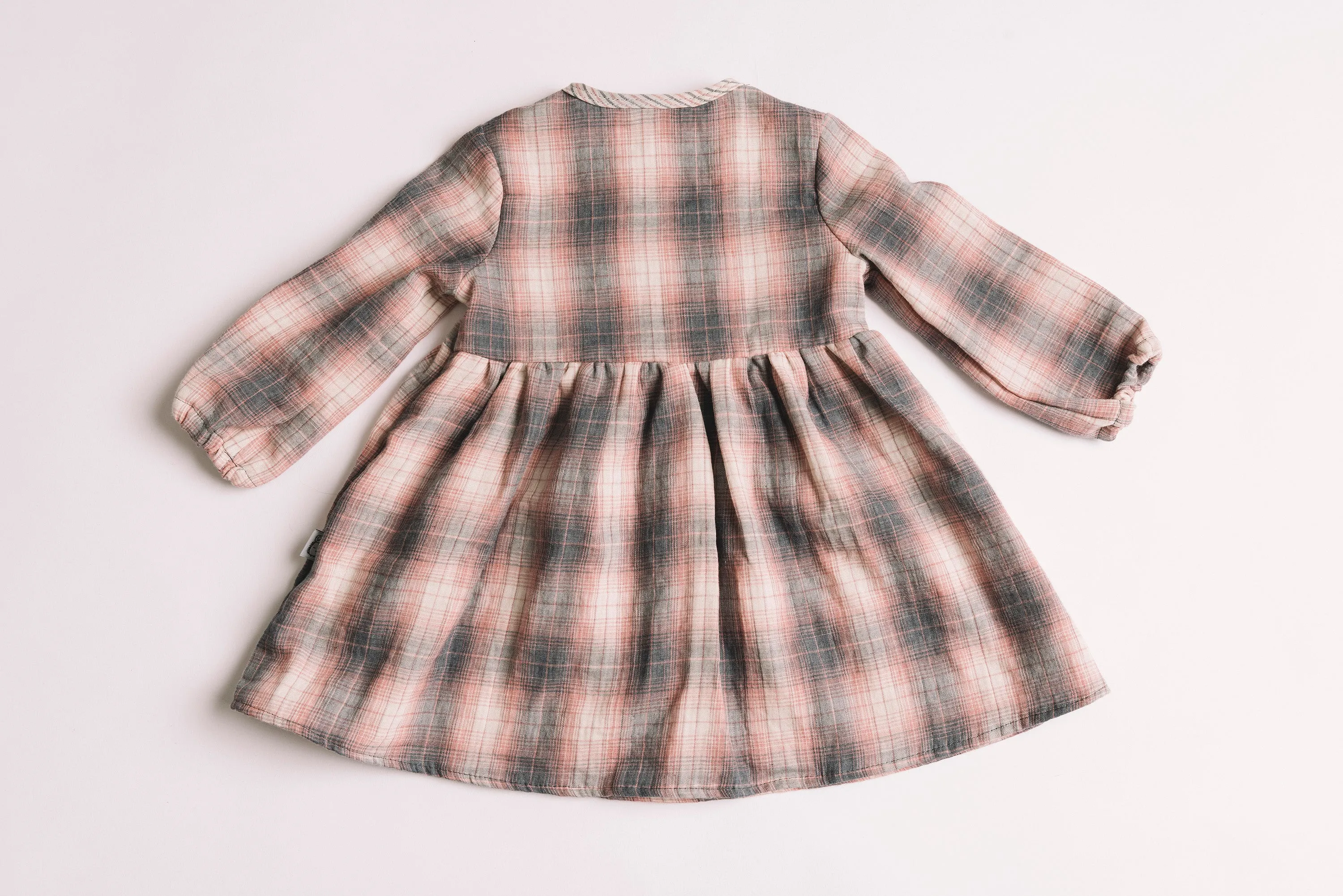 Halsey Dress Pink Plaid