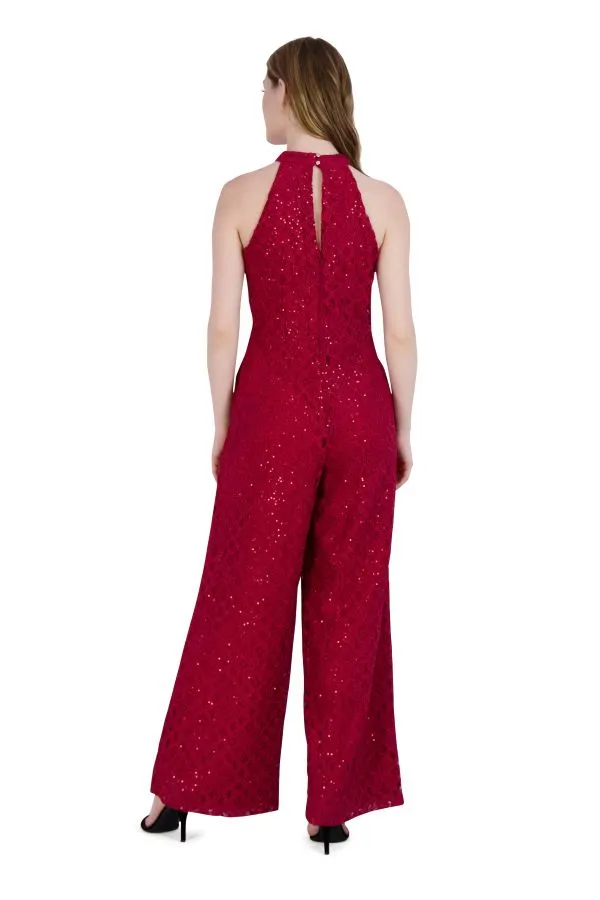 Halter Twist Neck Jumpsuit