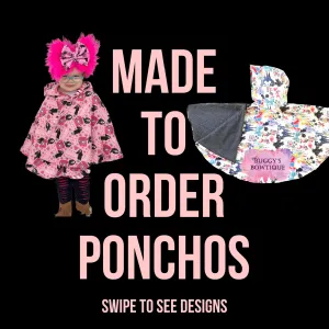 Handmade Made To Order Ponchos