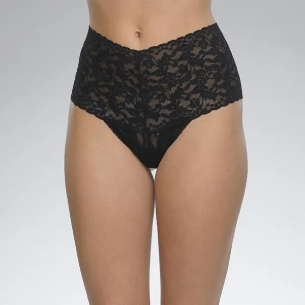 Hanky Panky Plus Size Signature Lace Retro Rise Thong