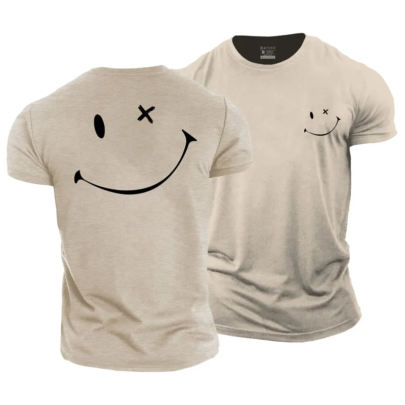 Happy Face Cotton T-Shirt