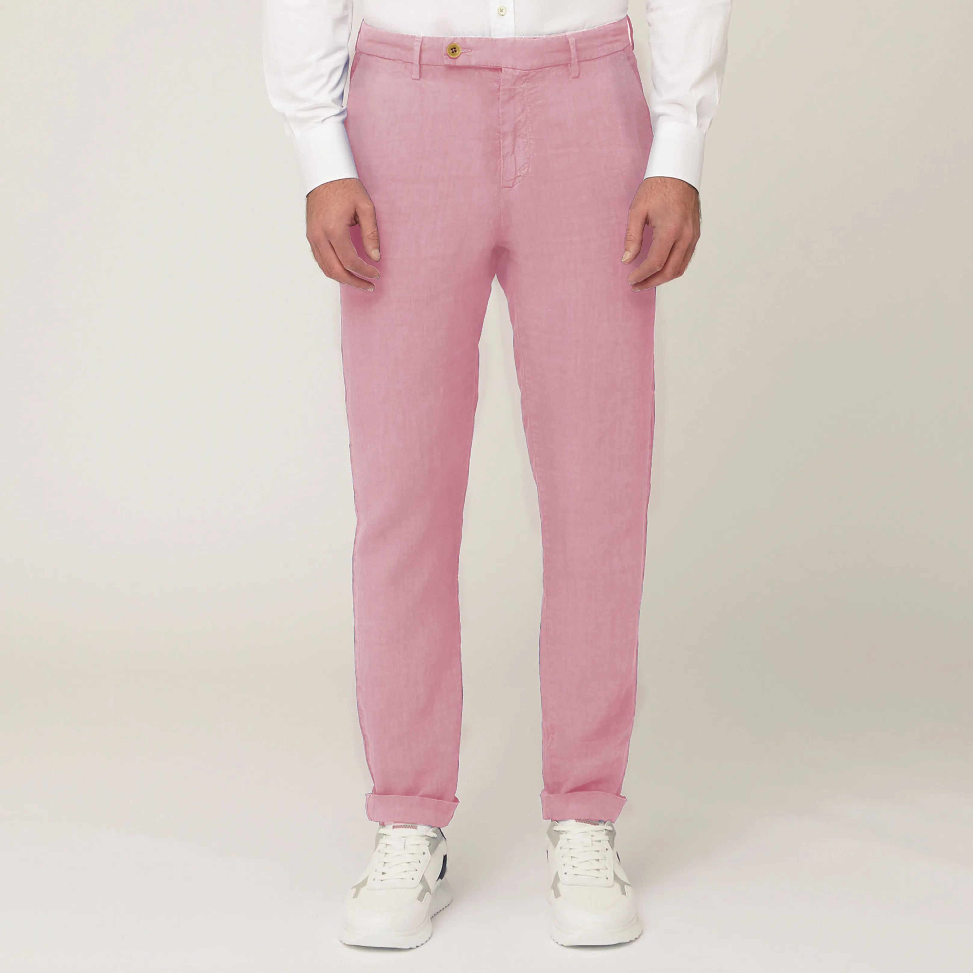 Harmont & Blaine Linen Pants - Pink