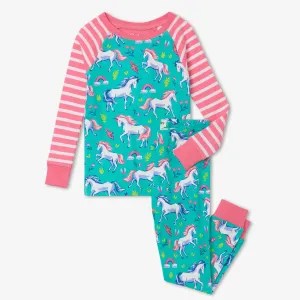 Hatley Organic Pajama Set - Unicorn Party