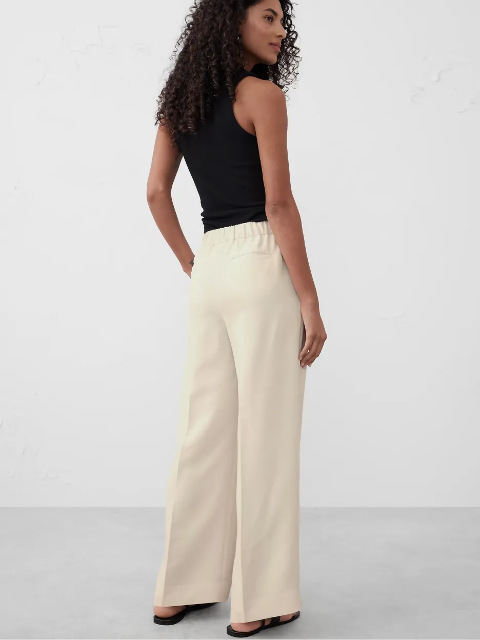 Hayden Crepe Wide Leg Pants