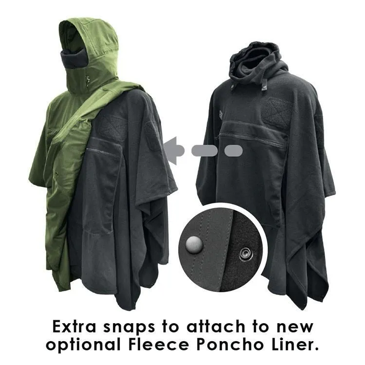 Hazard 4 Poncho Villa 2020 Version Technical Soft-Shell Poncho OD Green
