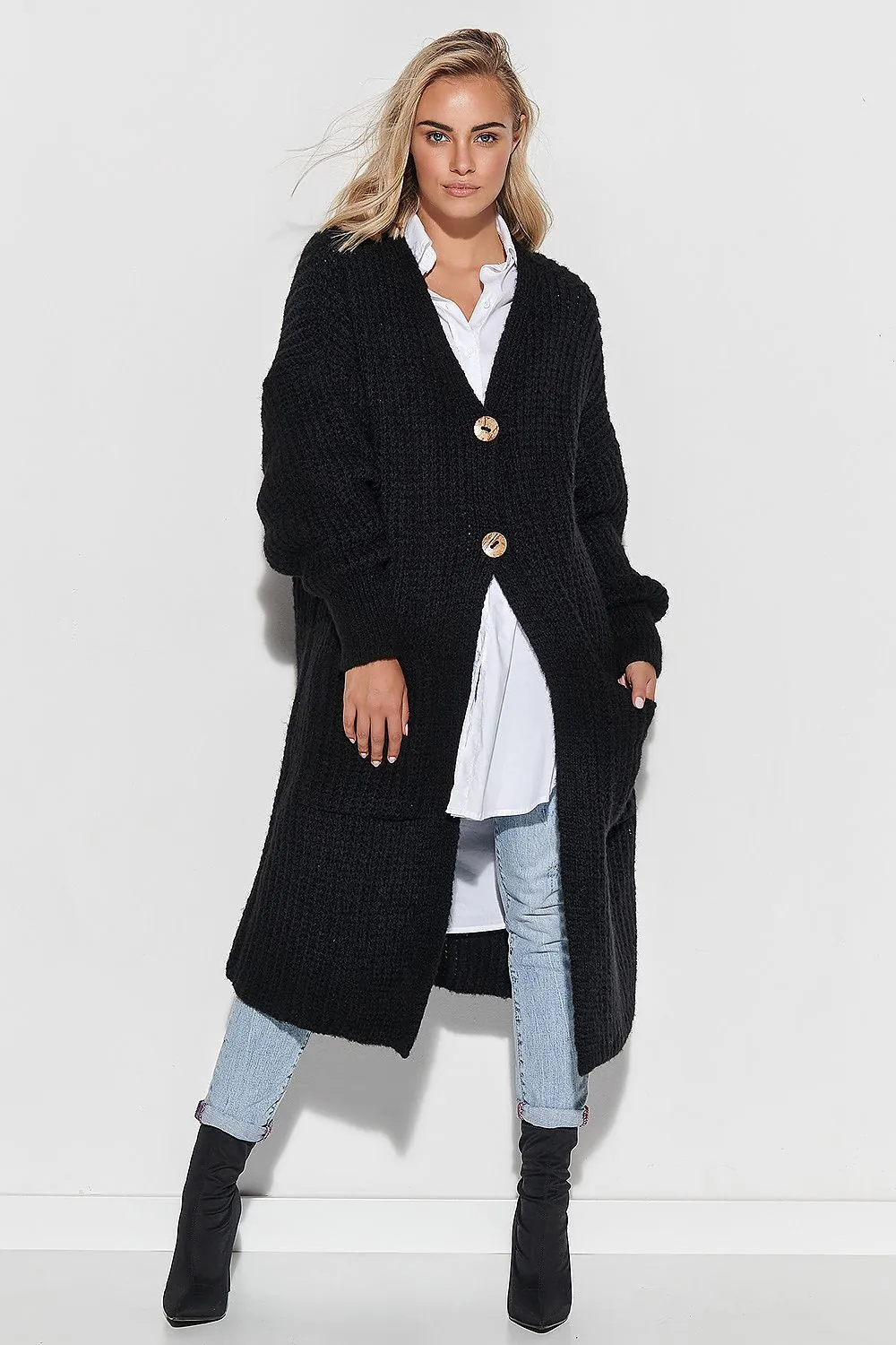 Heart Neckline Classic Cardigan