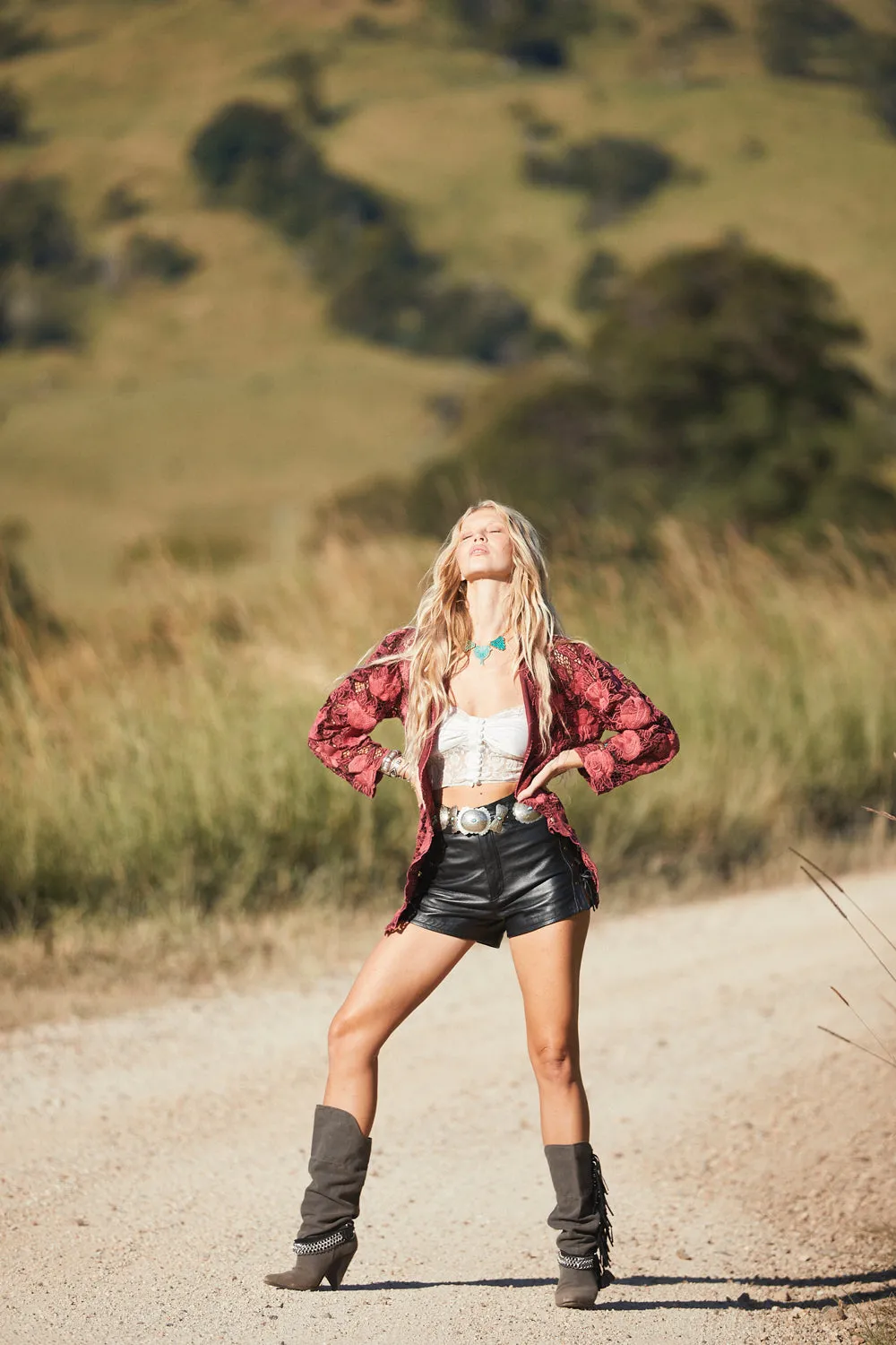 Heaven Can Wait Leather Shorts