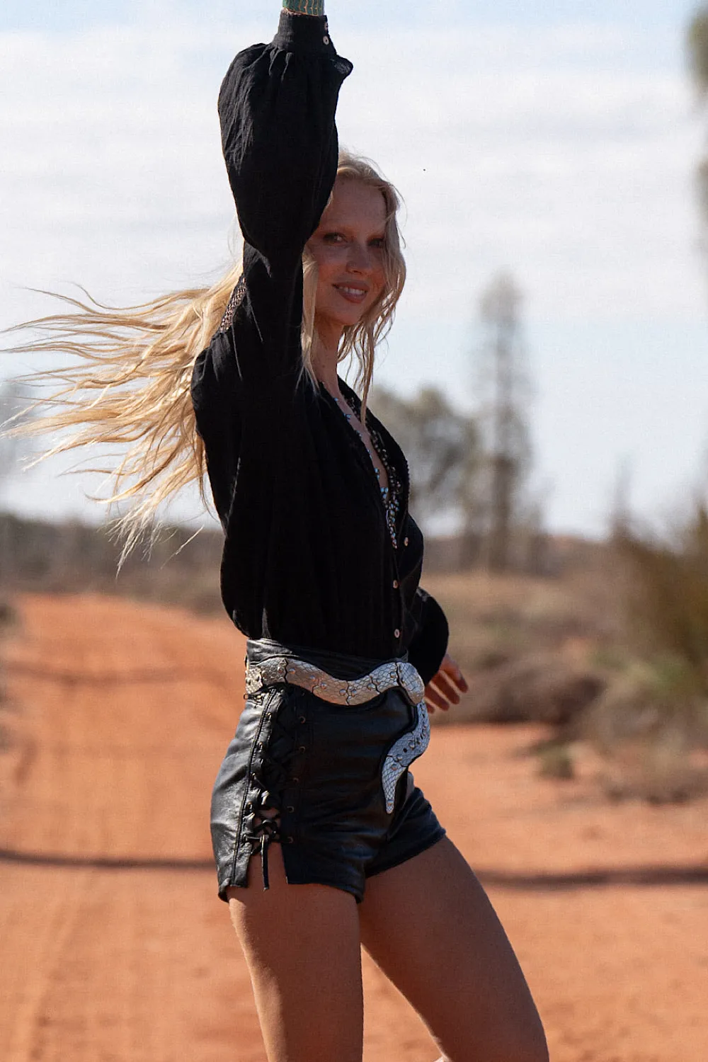 Heaven Can Wait Leather Shorts