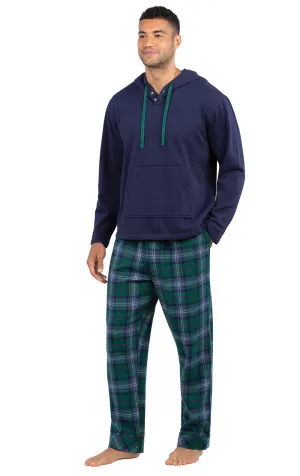Heritage Plaid Hoodie Men's Pajamas - Couples