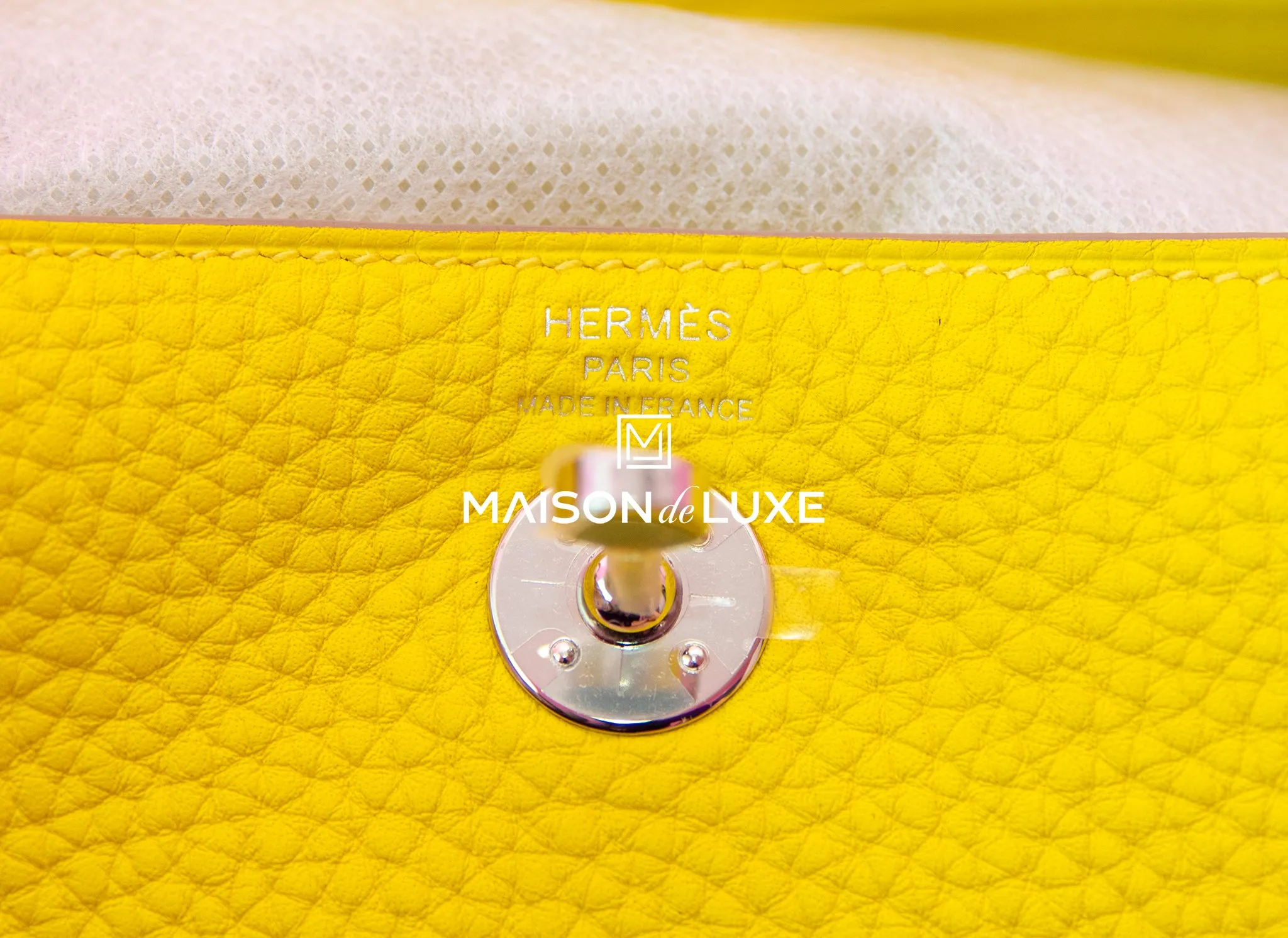 Hermes Mini Lindy 20 Lime Clemence Mini Lindy