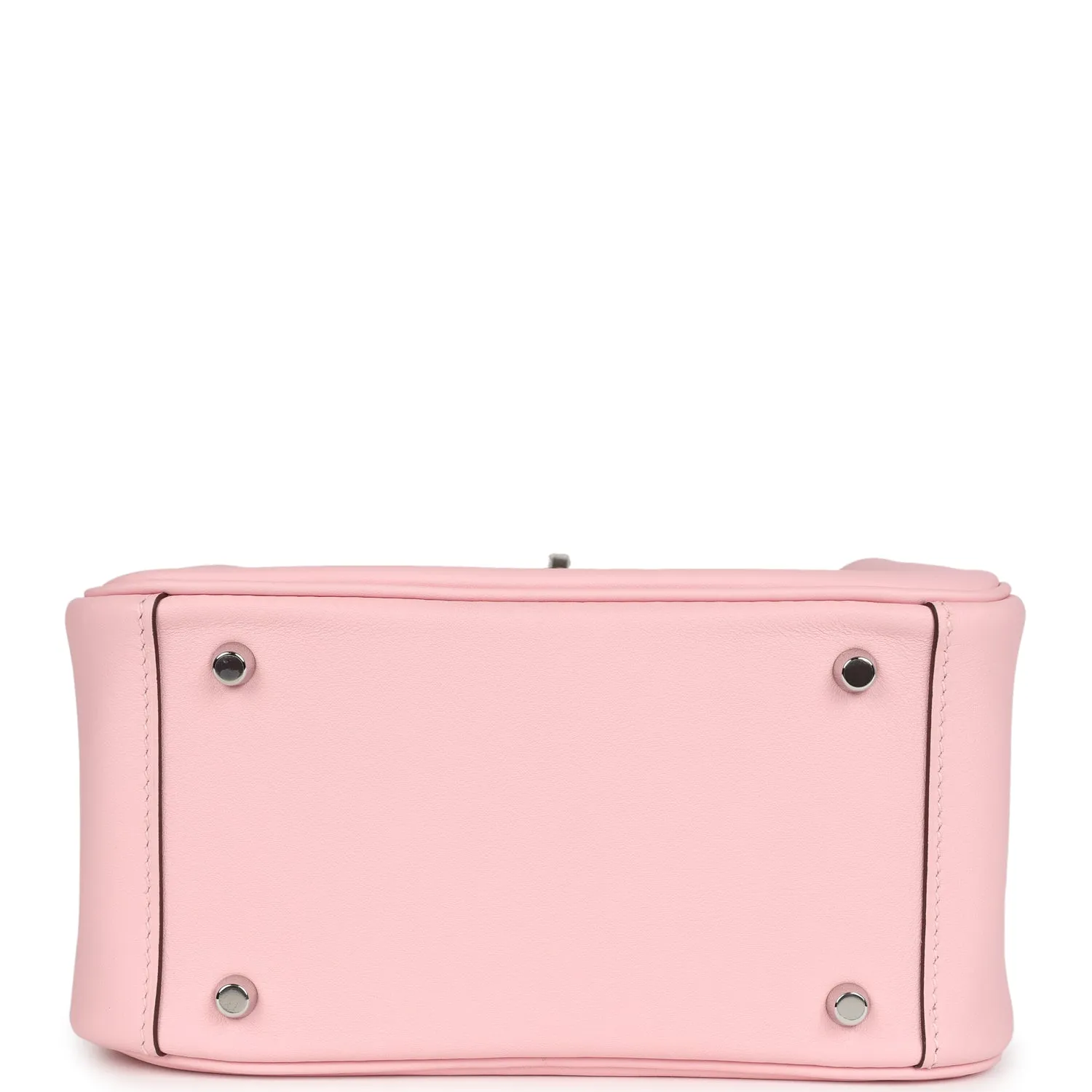Hermes Mini Lindy Rose Sakura Swift Palladium Hardware