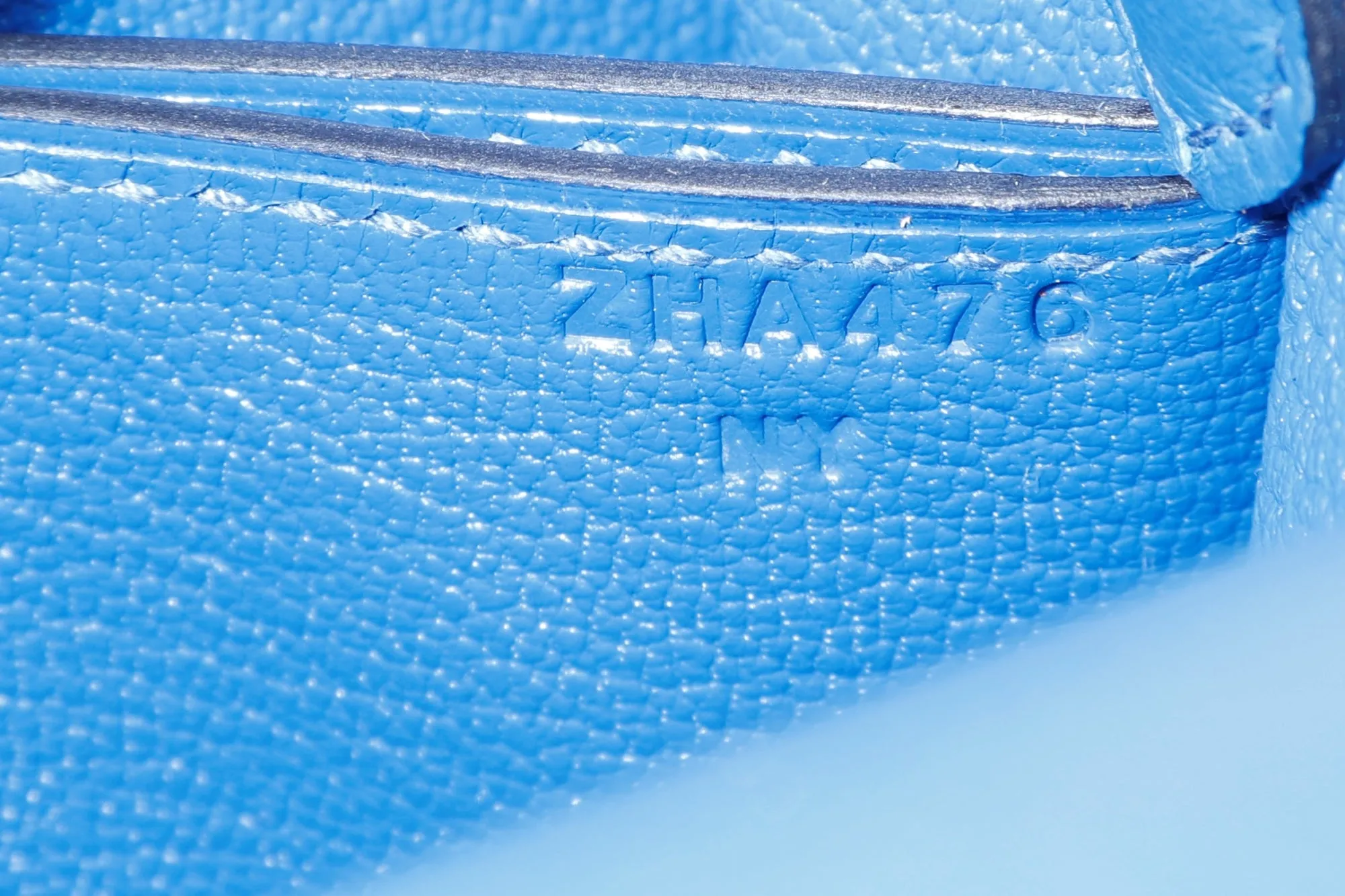 Hermes Mini Roulis, Stamp Z, Blue France Color, Evercolor Leather, Silver Hardware, with Dust Cover & Box