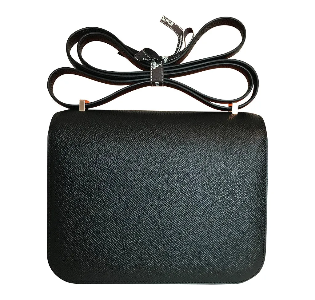 Hermès Constance Mini Bag Noir Epsom Rose Gold HW