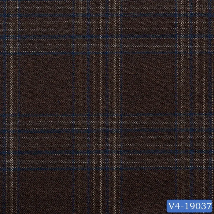 Hickory Brown with Light Plaid Check Pant