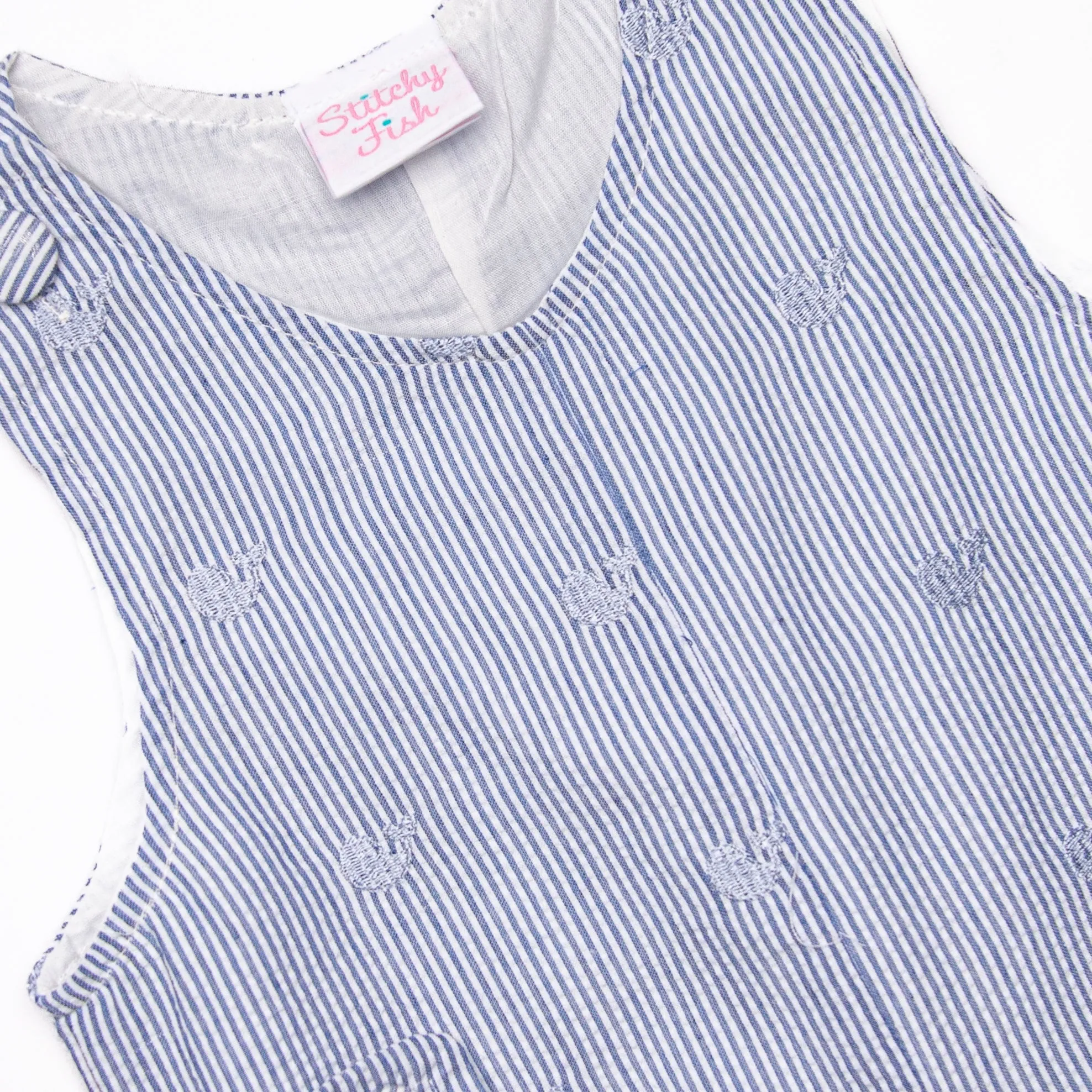 High Tide Embroidered Jon Jon, Blue