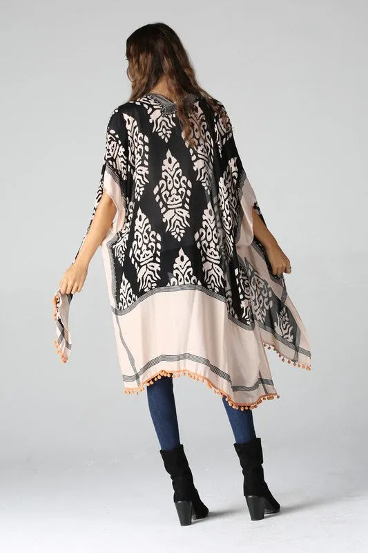 HOLLAND POM POM KIMONO