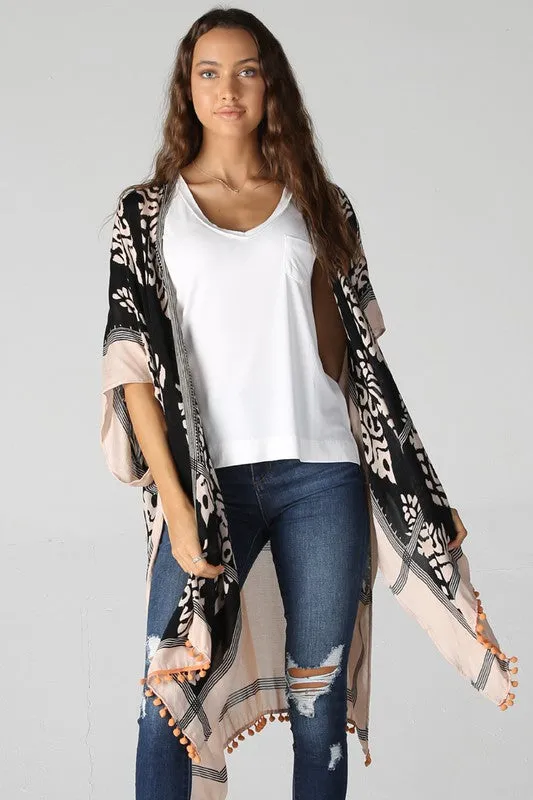 HOLLAND POM POM KIMONO