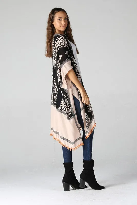 HOLLAND POM POM KIMONO