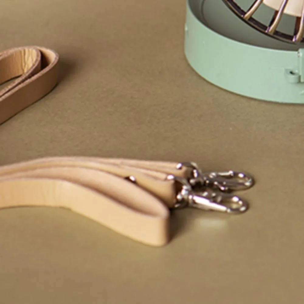 Homlly Retro Portable LED Mirror Lanyard Fan