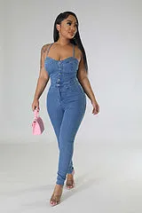 Hot selling denim jumpsuit AY3420