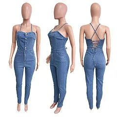 Hot selling denim jumpsuit AY3420